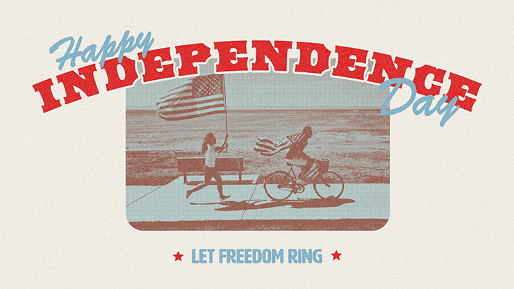 Happy Independence Day Vintage: Title Graphic
