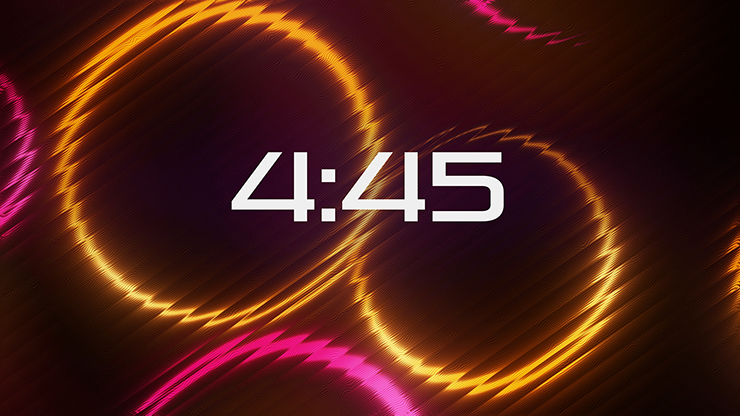 Neon Glass Collection: Neon Glass Minimal Countdown