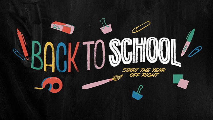 Back To School Chalkboard: Social Media