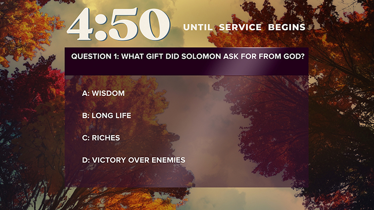 Fall Trees Collection: Fall Trees Trivia Countdown