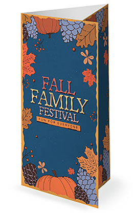 Fall Family Festival: Trifold Bulletin Cover
