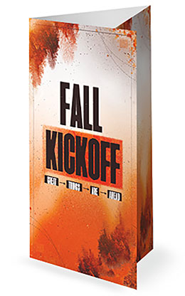 Fall Kickoff: Trifold Bulletin Cover