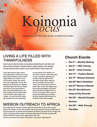 Fall Kickoff: Newsletter