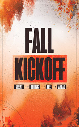 Fall Kickoff: Bifold Bulletin Cover