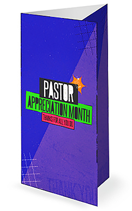 Pastor Appreciation Month: Trifold Bulletin Cover