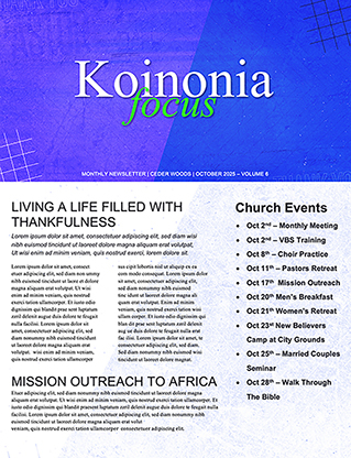 Pastor Appreciation Month: Newsletter
