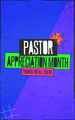 Pastor Appreciation Month: Bifold Bulletin Cover