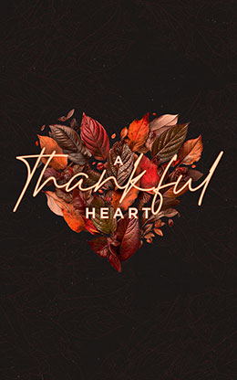 A Thankful Heart: Bifold Bulletin Cover