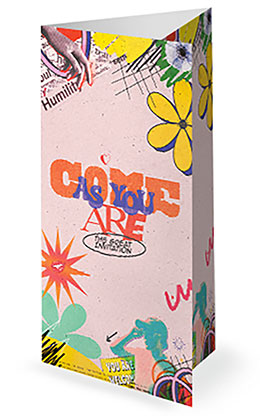 Come As You Are: Trifold Bulletin Cover
