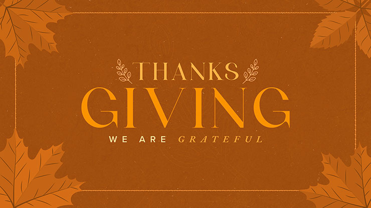 We Are Grateful (Happy Thanksgiving): Title Graphic