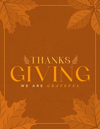 We Are Grateful (Happy Thanksgiving) Flyer