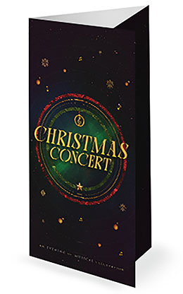 Christmas Concert: Trifold Bulletin Cover
