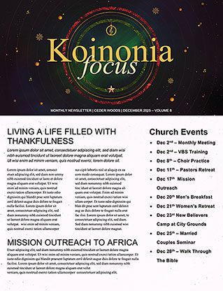 Christmas Concert: Newsletter