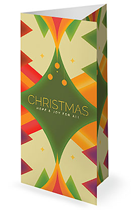 Christmas - Hope & Joy: Trifold Bulletin Cover