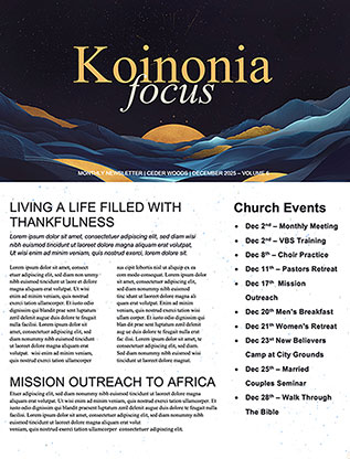 Glory: Newsletter
