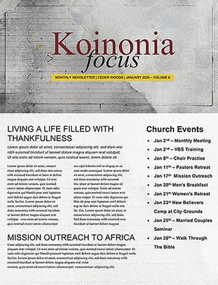 A New Chapter: Newsletter
