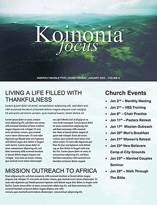 Happy New Year: Newsletter