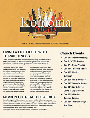 Jesus Is King: Newsletter