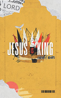 Jesus Is King: Bifold Bulletin Cover