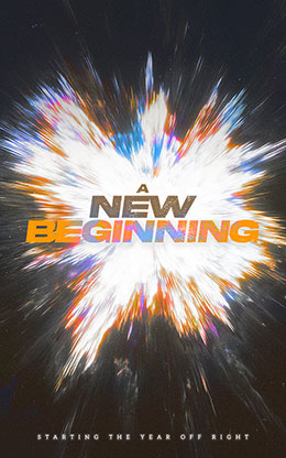 New Beginning: Bifold Bulletin Cover
