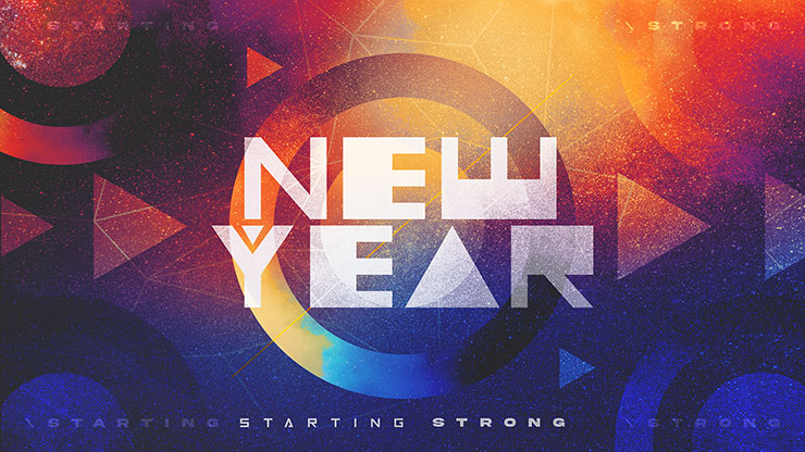 New Year - Starting Strong: Title Graphics