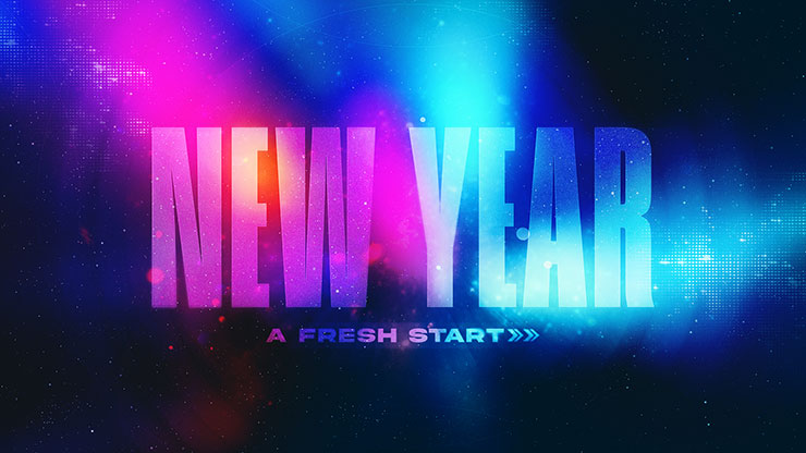 New Year - A Fresh Start: Title Graphics