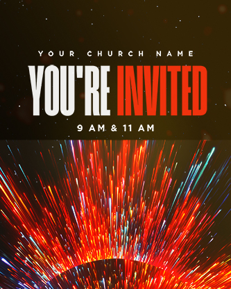 Easter At Your Church - Bright Vortex Service Times 1: Social Post