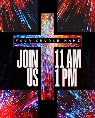 Easter At Your Church - Bright Vortex Service Times 3: Social Post
