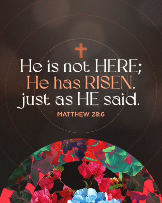 Easter At Your Church - Floral Wooden Cross Scripture 2: Social Post