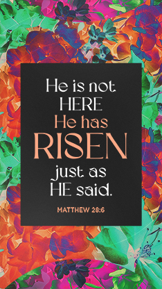 Easter At Your Church - Floral Wooden Cross Scripture 3: Social Story