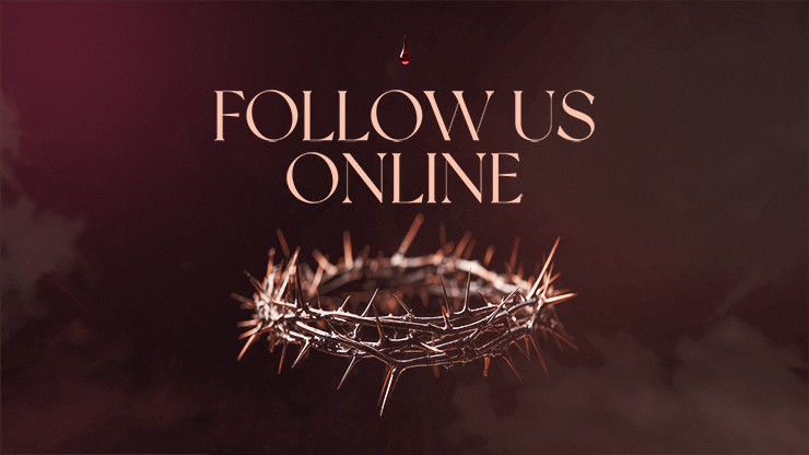 Good Friday - Blood Drop Moody Crown Follow Us Online: Title Graphics