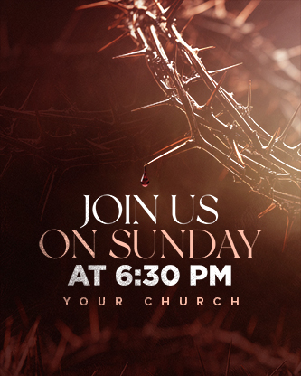 Good Friday - Blood Drop Moody Crown Service Times 3: Social Post