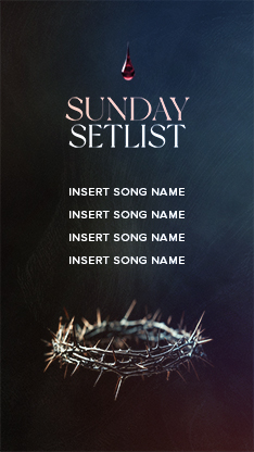 Good Friday - Blood Drop Moody Crown Setlist: Social Story