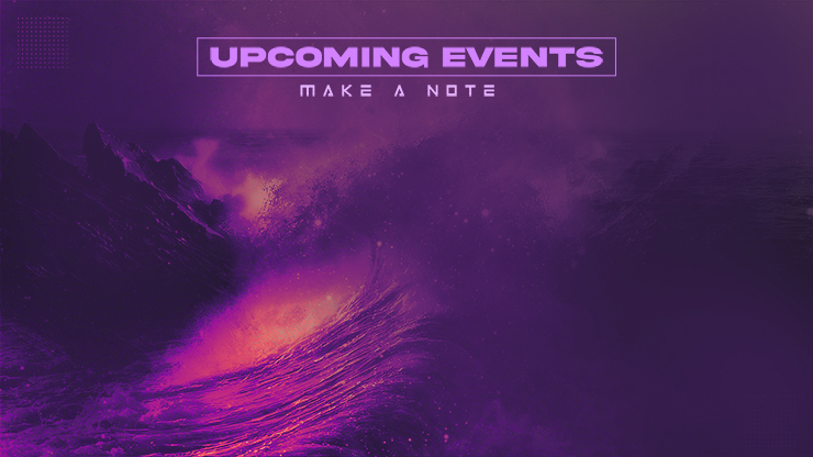 Awaken Triangle Ocean - Upcoming Events: Title Graphics