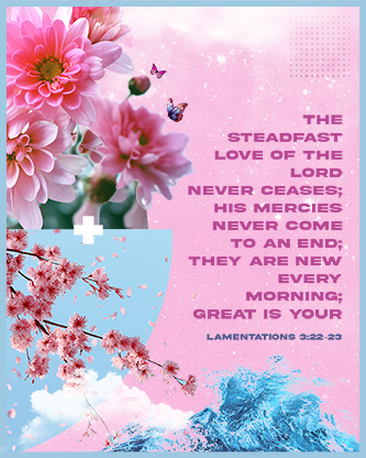 New Mercies Collage Bloom - Scripture 2: Social Post