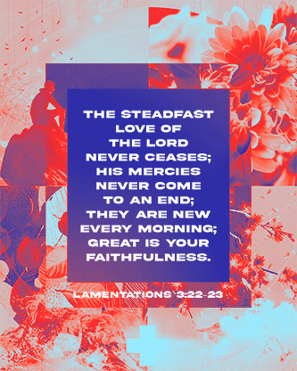 New Mercies Collage Bloom - Scripture 3: Social Post