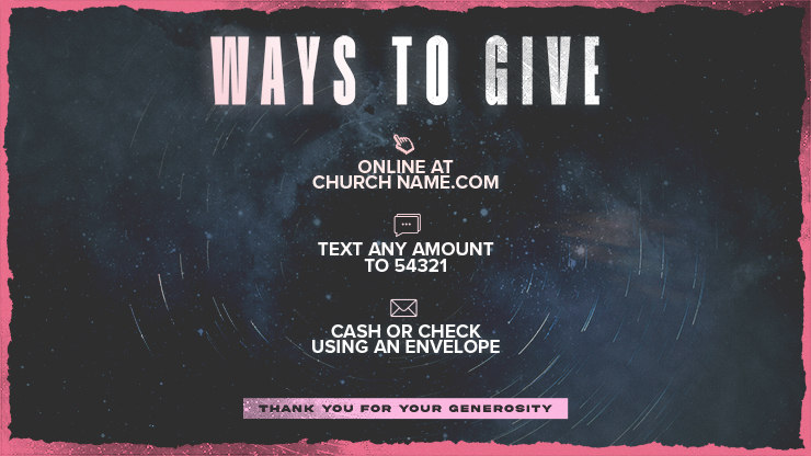 New Mercies Collage Bloom - Ways To Give: Title Graphics