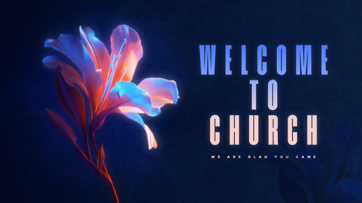 Flourish Neon Flower - Welcome: Title Graphics