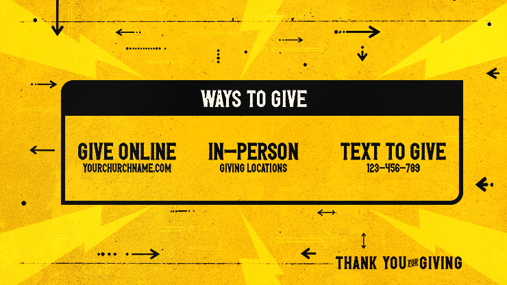 Move - Ways To Give: Title Graphics