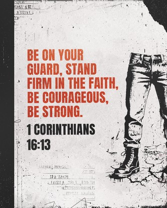 Stand Firm Orange Grunge - Social Scripture 1: Social Post