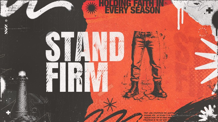 Stand Firm Orange Grunge: Title Graphics